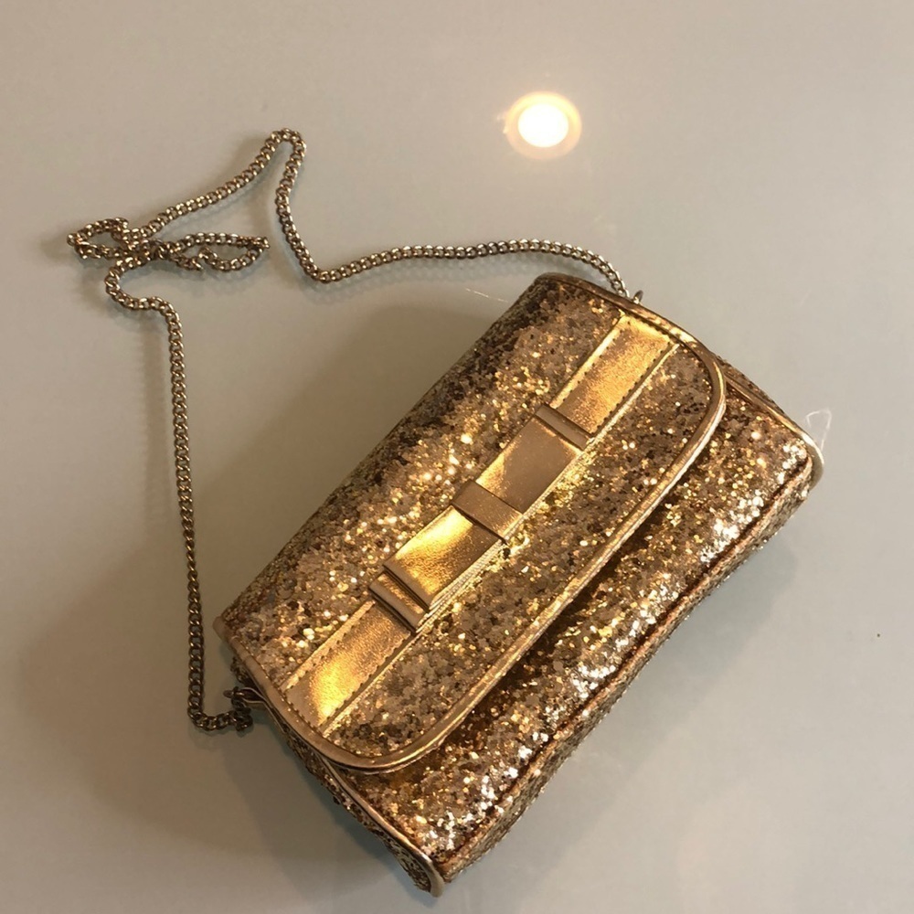 Gymboree Gold Sequin  Chain Special Occasion Purse